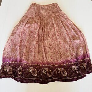 Soft Surroundings Skirt Petite Med Gypsy Boho Cottagecore Hippie Peasant Western